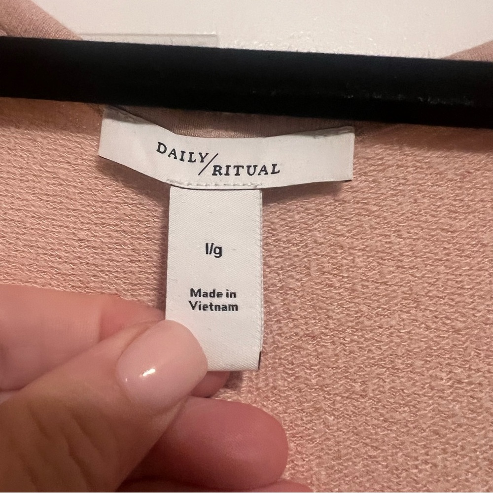 Daily Ritual Blush Terry Racerback Dress - Picture 2 of 11